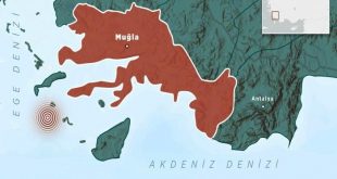 زلزال يضرب تركيا مركزه بحر إيجه قبال قضاء "داتشا"