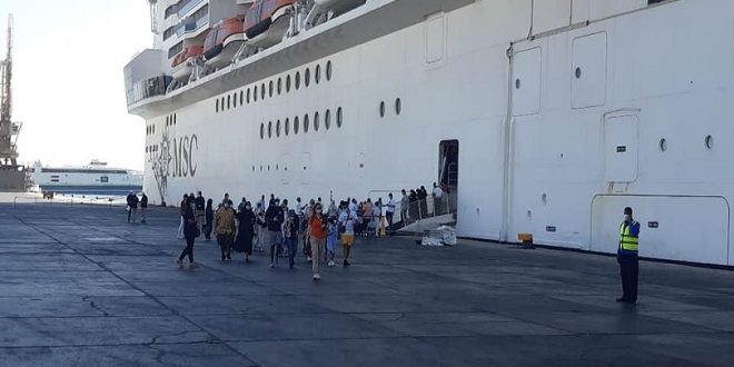 ميناء سفاجا يستقبل سفينة كروز Msc BELLSSIMA وعلى متنها 732 سائحا سعوديا
