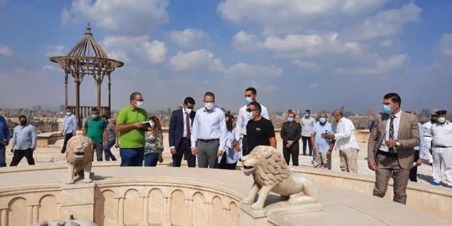 وزير السياحة يتفقد ترميم قلعة صلاح الدين وجامع محمد علي وتطوير الخدمات