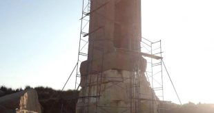 الأعلى للآثار يبدأ أعمال درء الخطورة عن ناووس تل الربع لعدم استقرار حالتة