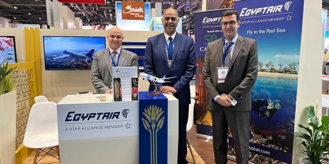 مصر للطيران تواصل اجتماعاتها مع وكلاء السفر والسياحة لمعرض WTM