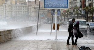 أمطار فى الإسكندرية و5 محافظات وفتح ميناء نويبع بجنوب سيناء والموج ٣ امتار