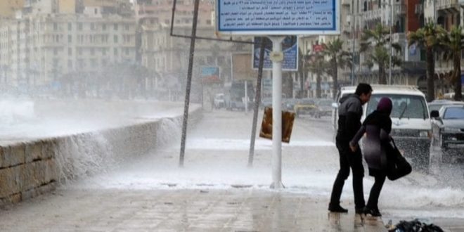 أمطار فى الإسكندرية و5 محافظات وفتح ميناء نويبع بجنوب سيناء والموج ٣ امتار
