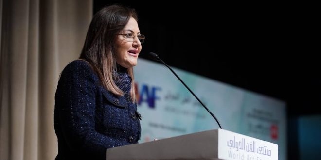 وزيرة التخطيط تشارك في منتدى الفن الدولي بالمتحف القومي للحضارة المصرية