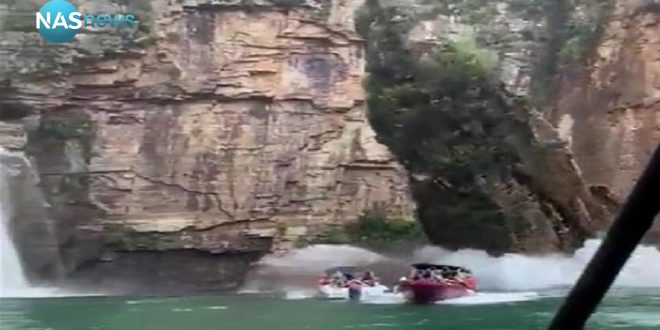 مصرع 7 أشخاص بسقوط كتلة صخرية على قوارب سياحية في كابيتوليو بالبرازيل