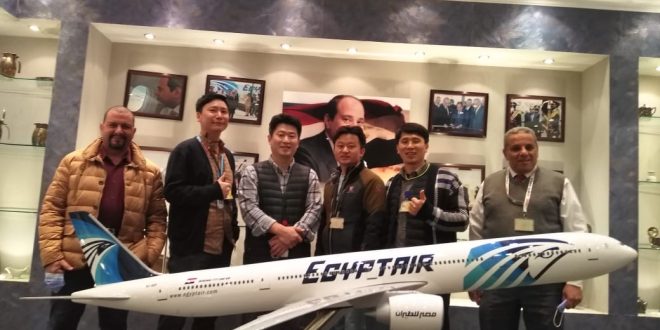 مصر للطيران للخدمات الجوية تستقبل وفدا من الطيران الكوري