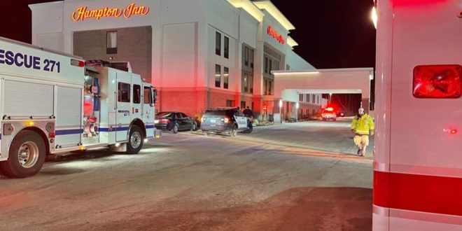 تسرب غاز في ى فندق هامبتون إن