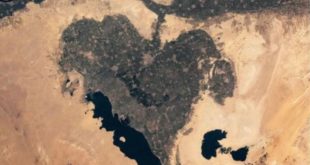 رواد فضاء من وكالة ناسا يعيدون نشر صورة عن واحة الفيوم تزامنا مع عيد الحب
