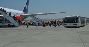 مطار الغردقة يستقبل 11 رحلة طيران روسية تقل 1500 سائح و8 طائرات لمرسى علم