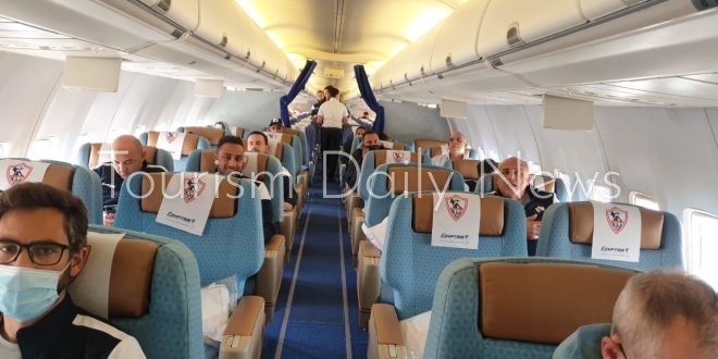 مصر للطيران تسير رحلة خاصة لنقل بعثة الزمالك لأنجولا لمواجهة بيترو أتليتكو