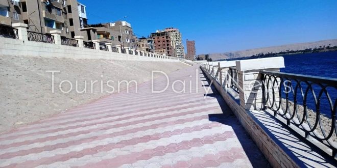 الفقي يتابع أعمال تطوير كورنيش المراغة بتكلفة تخطت 6 ملايين جنيه