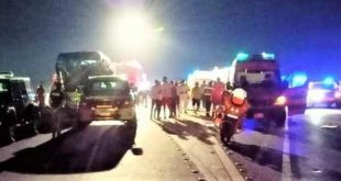 بيان من وزارة الصحة حول ضحايا ومصابي حادث تصادم الأتوبيس السياحي