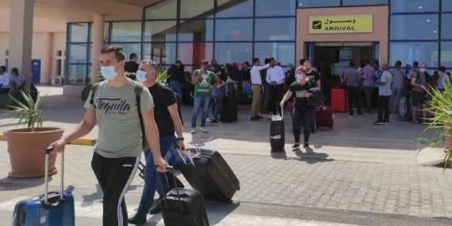 3 ألاف سائح على متن 18 رحلة طيران دولية يصلون مرسى علم اليوم