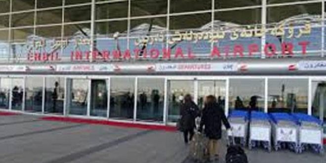 تعليق جميع رحلات الطيران بسبب سوء الأحوال الجوية في مطار أربيل
