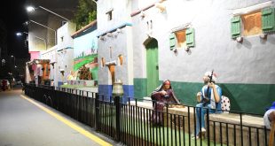 إحياء التراث الأثري والصعيدي .. الداودي يفتتح جدارية تحاكى الريف الأصيل 