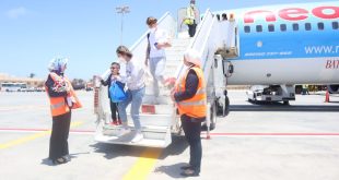 مطار مرسى مطروح يستقبل أولى الرحلات من مطار"مالبينسا "بميلانو