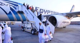 مصر للطيران تسير 11 رحلة جوية إلي جدة والمدينة المنورة لنقل ضيوف الرحمن