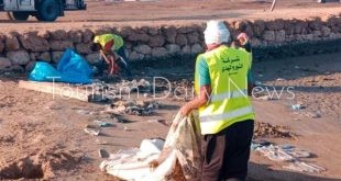 حملات النظافة العامة ورفع المخلفات الصلبة والتراكمات مستمرة بمرسى علم