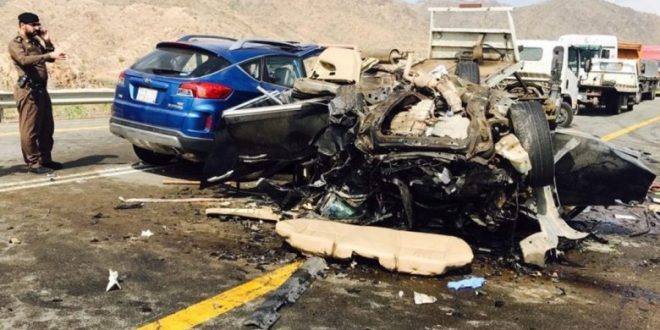 مصرع وإصابة 7 مصريين فى حادث مرور مروع بالرياض والقوى العاملة تتابع