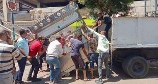 إزالة 143 إشغال طريق من الشوارع الرئيسية لمركز إيتاى البارود