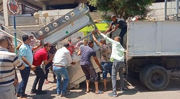 إزالة 143 إشغال طريق من الشوارع الرئيسية لمركز إيتاى البارود