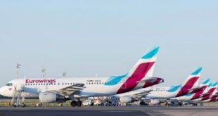 إضراب طياري يورو وينغز الألمانية يلغى مئات الرحلات الجوية وشلل في دوسلدورف