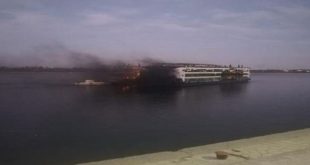 حصر المصابين في حريق المركب السياحي بكورنيش نيل أسوان