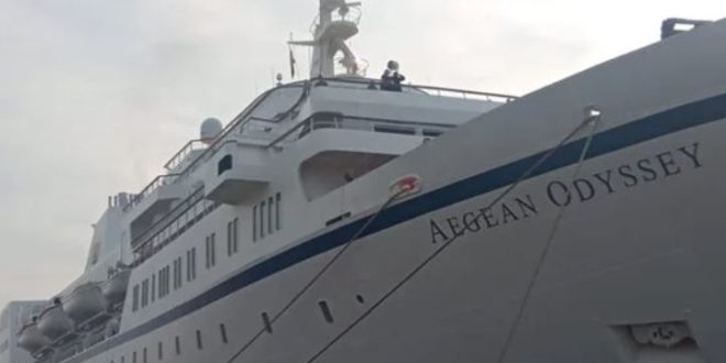 ميناء الإسكندرية يستقبل الباخرة السياحية AEGAN ODYSSEY قادمة من اليونان