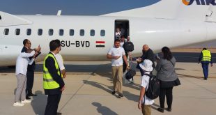 مطار سفنكس يستقبل أولى الرحلات الجوية القادمة من شرم الشيخ