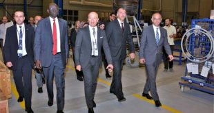 وزير نقل جنوب السودان فى جولة بشركة مصر للطيران للصيانة والأعمال الفنية