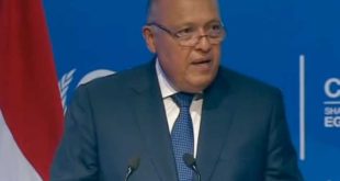 شكري : لا نزال نواجه فجوات تتسع للتكيف مع الآثار الجانبية للتغير المناخى