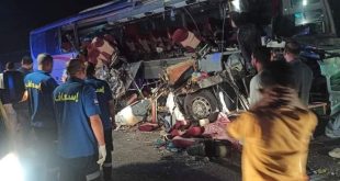 مصرع وإصابة 40 شخصاً في انقلاب أتوبيس سياحي بأسوان أغلبهم سودانيين