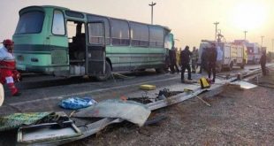 مصرع وإصابة 31 شخصاً في اصطدام حافلتين داخل مطار إيران بالقرب من طهران