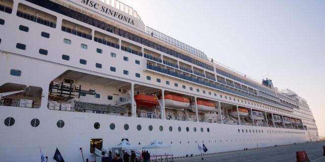بدء استقبال ميناء السخنة السفينة السياحية Splendid التابع لخط MSC الملاحي