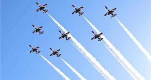 فعاليات العرض الجوى المصرى البريطانى يحول سماء سهل حشيش لكرنفال