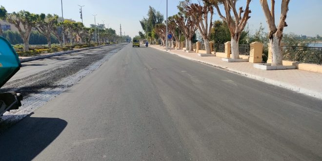 رفع كفاءة المسارات السياحية بالأقصر ورصف شارع أرض اللواء وجسر السيالة