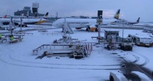 مطار مانشستر يغلق مدرجيه بشكل مؤقت بسبب التساقط الكثيف للثلوج