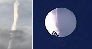 الجيش الأميركي ينفذ عملية لإسقاط المنطاد الصيني بسماء الولايات المتحدة