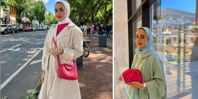 ريم السالم تقدم نصائح أنيقة للفتيات المحجبات في المصيف والعمل