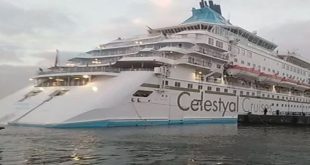 وصول السفينة السياحية CELESTYAL CRYSTAL لميناء بورسعيد من بيريوس باليونان