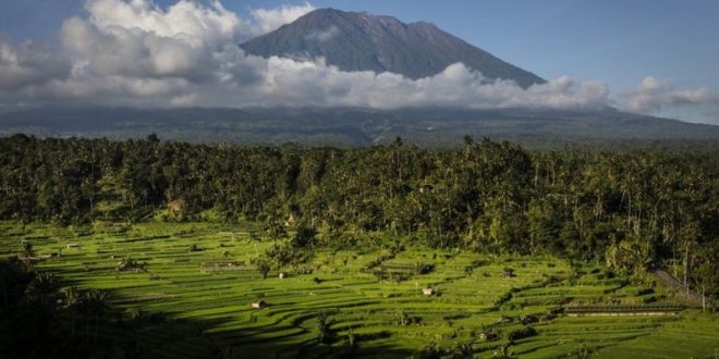 ترحيل سائح روسي بعد أن خلع ملابسه على قمة جبل أجونج المقدس
