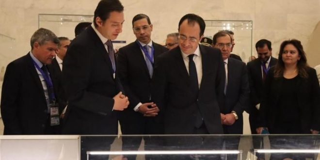 رئيس قبرص يزور المتحف القومي للحضارة والمنطقة المطلة على بحيرة عين الصيرة