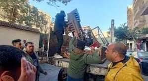 حملات لإزالة التعديات على الطرق ورفع إشغالات المقاهي والكافيهات بالجيزة