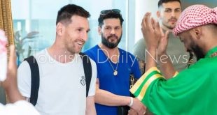 الخطيب يرحب بالنجم العالمي الأرجنتيني ليونيل ميسي سفير السياحة السعودية