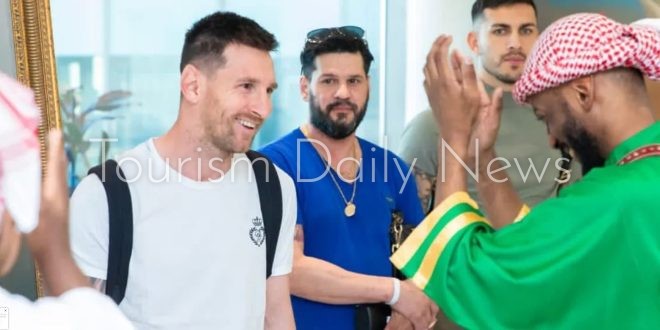 الخطيب يرحب بالنجم العالمي الأرجنتيني ليونيل ميسي سفير السياحة السعودية