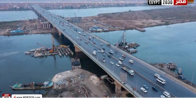 النقل تصدر بياناً بشان الصورة المتداولة بخصوص تكسير خرسانات كوبري الوراق