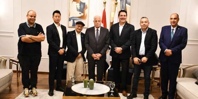 خالد فوده يستقبل وفداً من ممثلي شركة كندية للإعداد لمهرجان غنائي عالمي