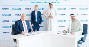 "مصدر" لطاقة المستقبل بأبوظبي توقع اتفاقية مع إيرباص لتطوير وقود الطيران