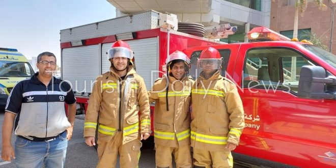 تجربة طوارئ بشركة ميناء القاهرة الجوى