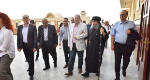 سفراء الاتحاد الأوروبي بالقاهرة يزورون دير السيدة العذراء مريم بدير درنكة